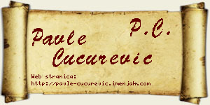 Pavle Cucurević vizit kartica